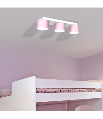 Lampa sufitowa DIXIE Pink/White  3xGX53