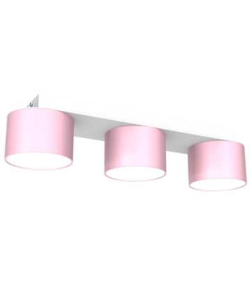 Lampa sufitowa DIXIE Pink/White  3xGX53