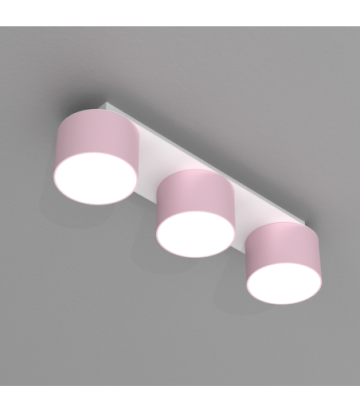 Lampa sufitowa DIXIE Pink/White  3xGX53