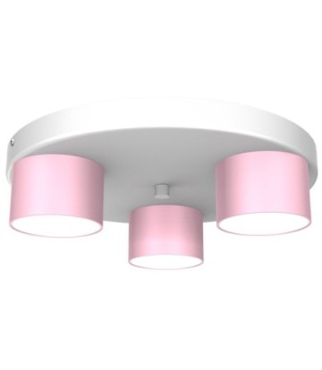 Lampa sufitowa DIXIE Pink/White  3xGX53