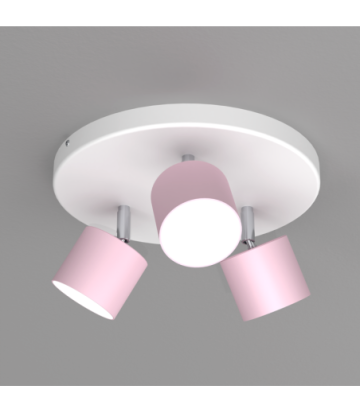 Lampa sufitowa DIXIE Pink/White  3xGX53