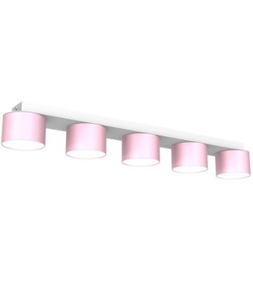 Lampa sufitowa DIXIE Pink/White  5xGX53