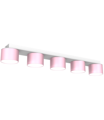 Lampa sufitowa DIXIE Pink/White  5xGX53