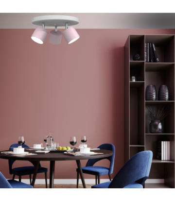 Lampa sufitowa DIXIE PINK 3xGX53