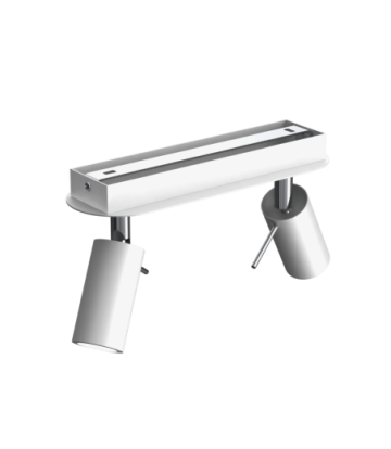 Lampa sufitowa PRESTON WHITE/CHROME 2x mini GU10