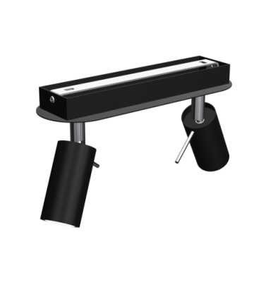 Lampa sufitowa PRESTON BLACK/CHROME 2x mini GU10