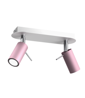 Lampa sufitowa PRESTON PINK/WHITE 2x mini GU10