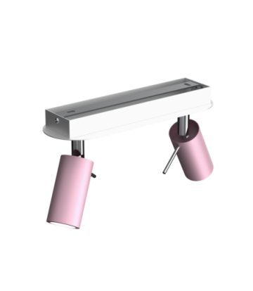 Lampa sufitowa PRESTON PINK/WHITE 2x mini GU10