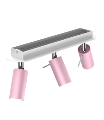 Lampa sufitowa PRESTON PINK/WHITE 3x mini GU10