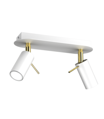 Lampa sufitowa PRESTON GOLD/WHITE 2x mini GU10