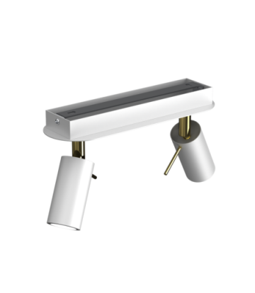 Lampa sufitowa PRESTON GOLD/WHITE 2x mini GU10