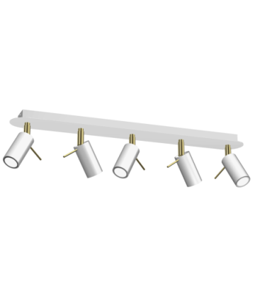 Lampa sufitowa PRESTON GOLD/WHITE 5x mini GU10