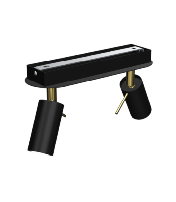 Lampa sufitowa PRESTON GOLD/BLACK 2x mini GU10