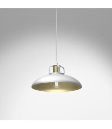 Lampa wisząca FELIX WHITE/GOLD 1xE27