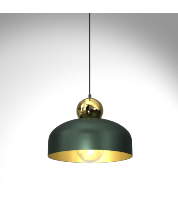 Lampa Wisząca HARALD GOLD/GREEN 1xE27