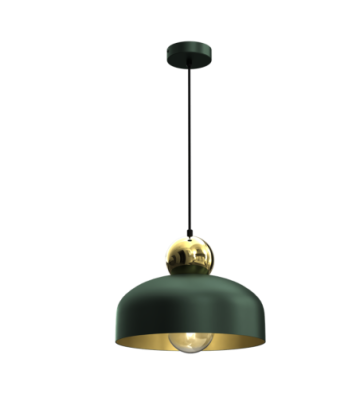 Lampa Wisząca HARALD GOLD/GREEN 1xE27