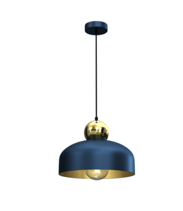 Lampa Wisząca HARALD GOLD/NAVY BLUE 1xE27