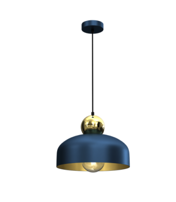 Lampa Wisząca HARALD GOLD/NAVY BLUE 1xE27