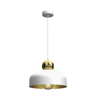 Lampa Wisząca HARALD GOLD/WHITE 1xE27