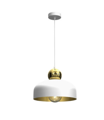 Lampa Wisząca HARALD GOLD/WHITE 1xE27