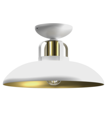 Lampa sufitowa FELIX WHITE/GOLD 1xE27