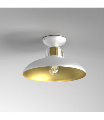 Lampa sufitowa FELIX WHITE/GOLD 1xE27