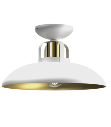 Lampa sufitowa FELIX WHITE/GOLD 1xE27