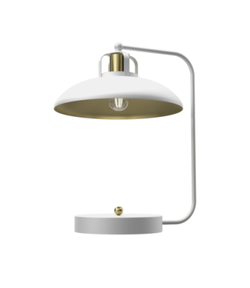 Lampka biurkowa FELIX WHITE/GOLD 1xE27