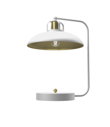 Lampka biurkowa FELIX WHITE/GOLD 1xE27