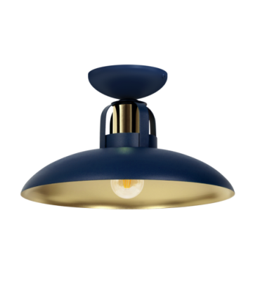 Lampa sufitowa FELIX NAVY BLUE/GOLD 1xE27