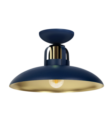 Lampa sufitowa FELIX NAVY BLUE/GOLD 1xE27