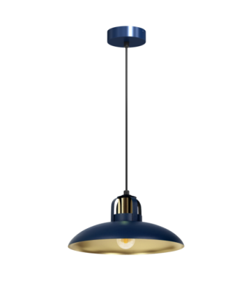 Lampa wisząca FELIX NAVY BLUE/GOLD 1xE27