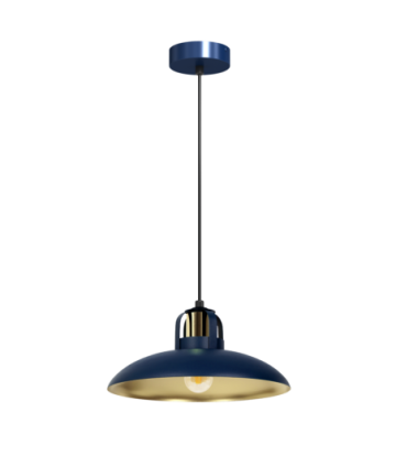 Lampa wisząca FELIX NAVY BLUE/GOLD 1xE27