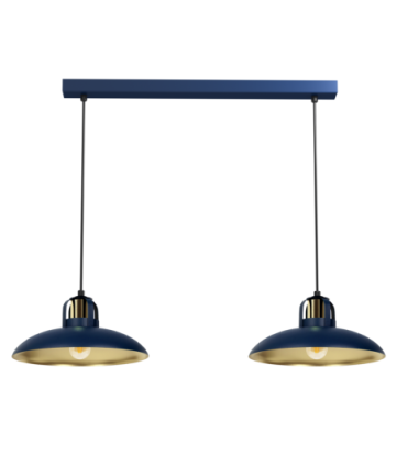 Lampa wisząca FELIX NAVY BLUE/GOLD 2xE27