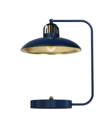 Lampka biurkowa FELIX NAVY BLUE/GOLD 1xE27