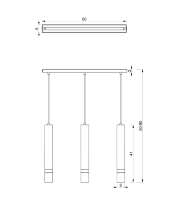 Lampa wisząca JOKER GREEN/GOLD 3xGU10