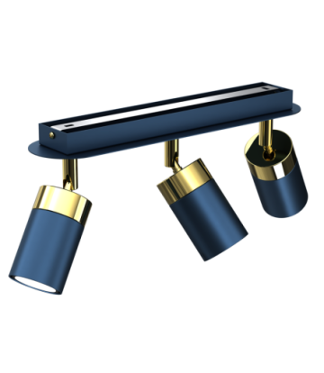 Lampa sufitowa JOKER NAVY BLUE/GOLD 3xGU10