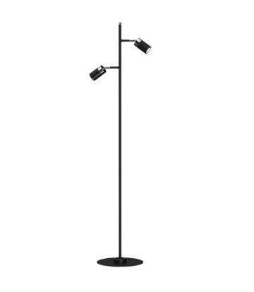 Lampa podłogowa JOKER BLACK/CHROME 2xGU10