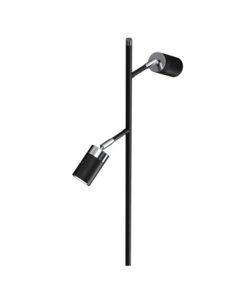 Lampa podłogowa JOKER BLACK/CHROME 2xGU10