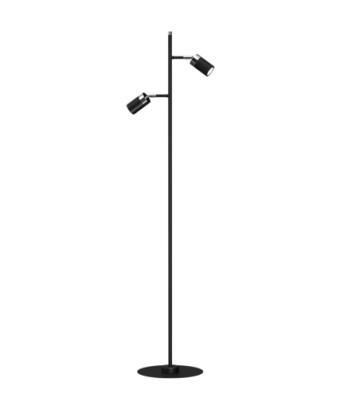 Lampa podłogowa JOKER BLACK/CHROME 2xGU10