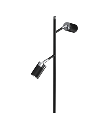 Lampa podłogowa JOKER BLACK/CHROME 2xGU10