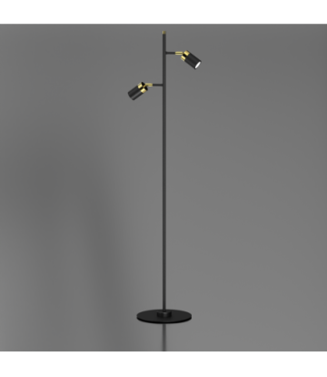 Lampa podłogowa JOKER BLACK/GOLD 2xGU10