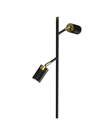 Lampa podłogowa JOKER BLACK/GOLD 2xGU10