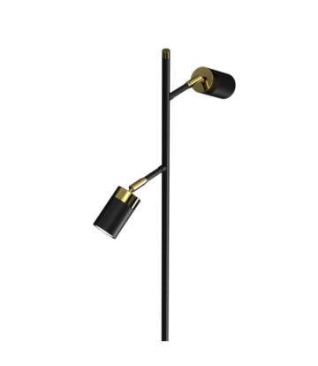 Lampa podłogowa JOKER BLACK/GOLD 2xGU10