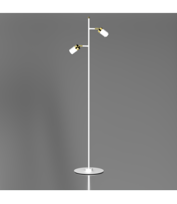 Lampa podłogowa JOKER WHITE/GOLD 2xGU10