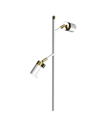 Lampa podłogowa JOKER WHITE/GOLD 2xGU10