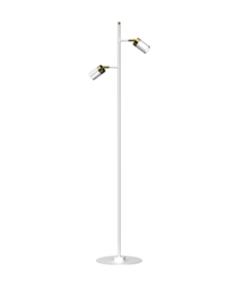 Lampa podłogowa JOKER WHITE/GOLD 2xGU10