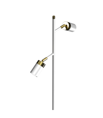 Lampa podłogowa JOKER WHITE/GOLD 2xGU10