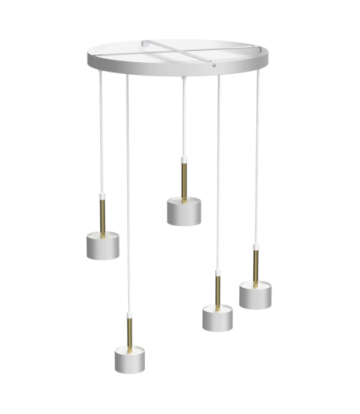 Lampa wisząca ARENA WHITE/GOLD 5xGX53