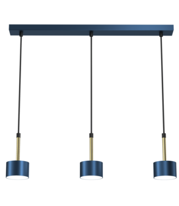 Lampa wisząca ARENA BLUE/GOLD 3xGX53